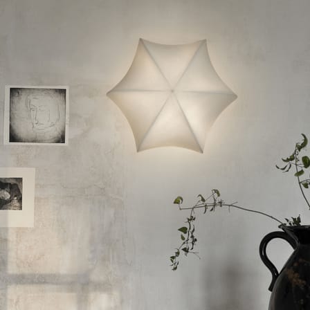 Applique Poem tissu blanc / Plafonnier - Ø 35 cm - Ferm Living