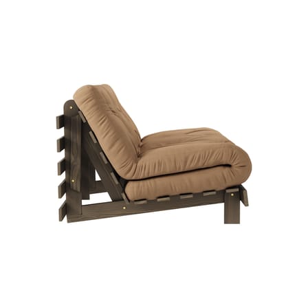 Schlafcouch Roots holz braun / B 140 cm - 3 Positionen / Struktur Braun - KARUP