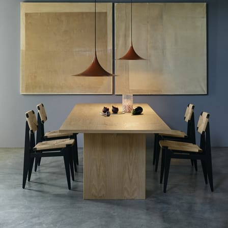 Suspension Semi métal orange / Ø 30 cm - Réédition 1968 - Gubi