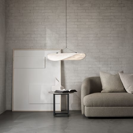 Suspension Tense LED Small tissu blanc / Ø 70 cm - Tyvek - NEW WORKS