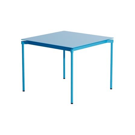 Table carrée Fromme métal bleu / Aluminium - 70 x 70 cm - Petite Friture