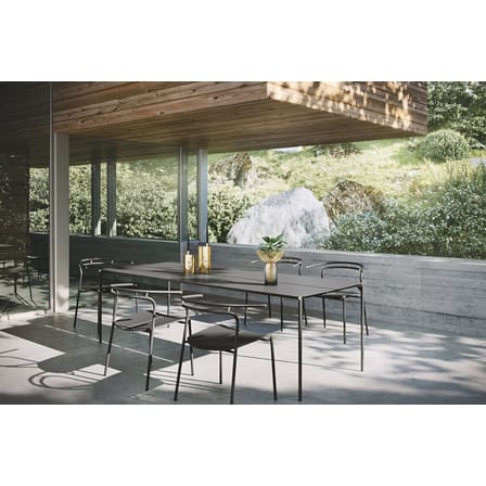Table rectangulaire Novo métal noir / 240 x 90 cm - AYTM