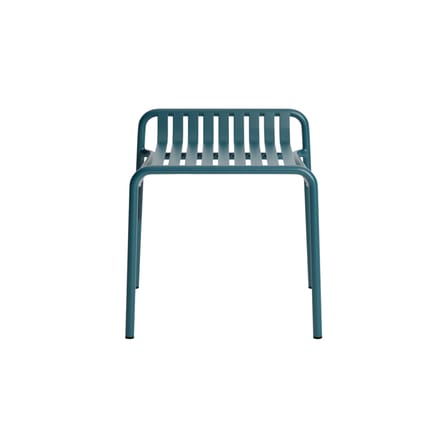 Tabouret empilable Week-end métal bleu / Aluminium - Petite Friture