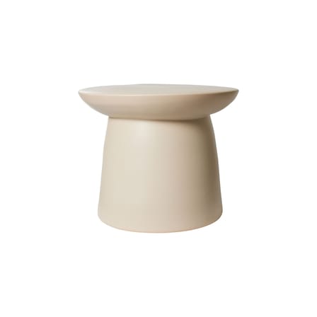 Tavolino d'appoggio Earthenware Large ceramica beige / Ø 46 x H 37 cm - HK LIVING