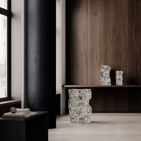 Vase Kami Big céramique argent / L 35 x H 49,5 cm - 101 COPENHAGEN