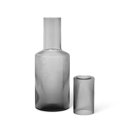 Couvercle  verre gris pour carafe Ripple / Verre - Ferm Living