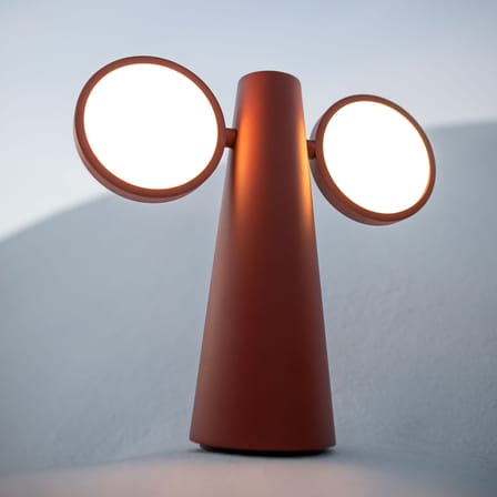Oto LED Wireless rechargeable outdoor lamp metal red / H 27 cm - Adjustable - Fermob