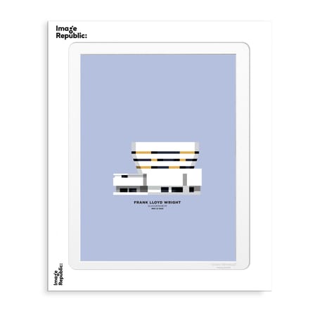 Affiche Le Duo - Archi Guggenheim Musée papier multicolore / 40 x 50 cm / Seconde vie - Image Republic