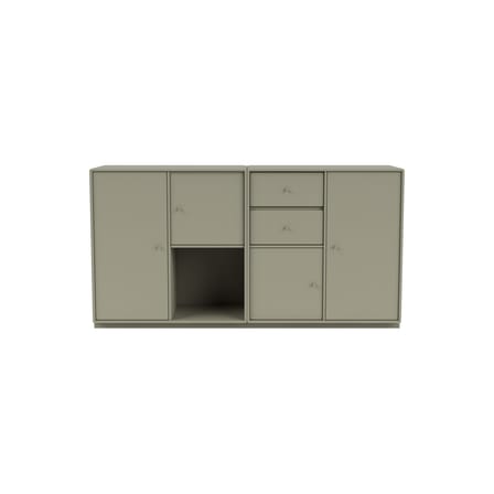Anrichte Couple holz grau / B 139.2 x T 38 x H 72,6 cm - MONTANA