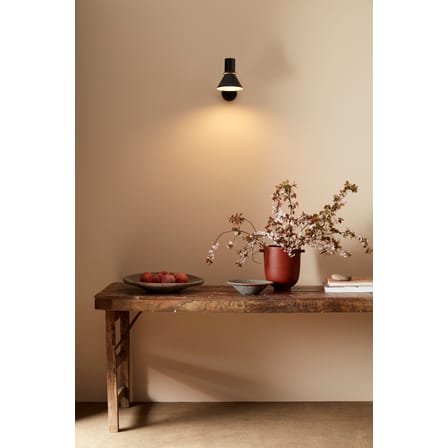 Applique Type 80 W2 métal noir / Bras articulé - Branchement mural - Anglepoise