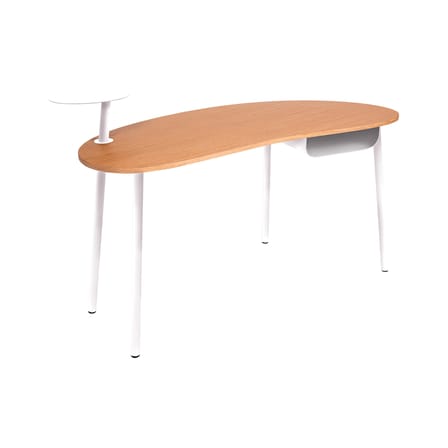Bureau Nuage bois blanc / L 140 x P 60 cm - Fermob