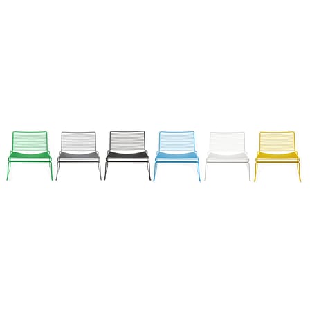 Fauteuil bas Hee métal blanc / Hee Welling, 2005 - Hay