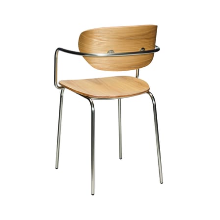 Lot de 2 fauteuils empilables Arch bois naturel - HÜBSCH