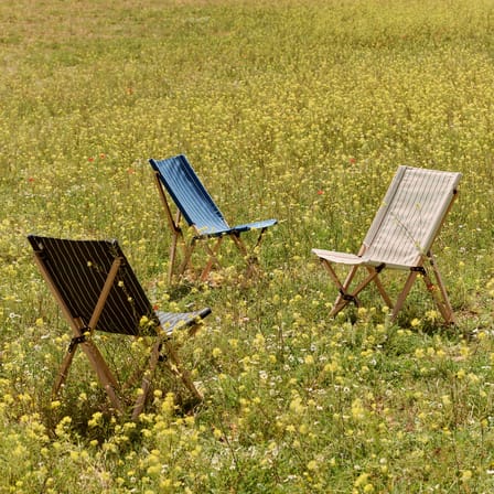 Fauteuil pliant Outdoor Market tissu beige / Jasper Morrison - Hay