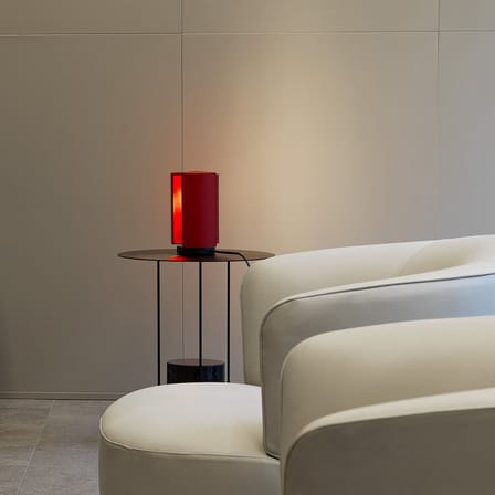 Lampe de table Pivotante métal rouge / Charlotte Perriand, 1962 - Nemo