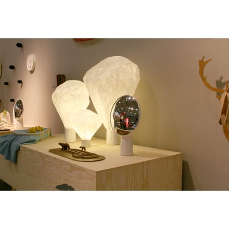 Miroir à poser Cyclope céramique blanc / H 46,5 cm - Moustache
