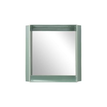 Miroir mural Coves céramique vert / Avec étagère - 60 x 60 cm - Magis