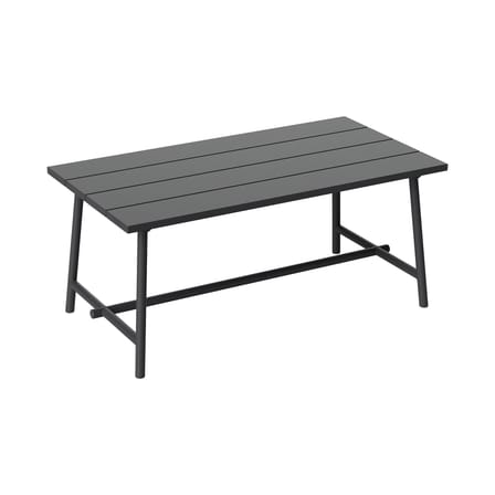 Fred's Rectangular table metal black / 170 x 90 cm - 6 people - Fatboy