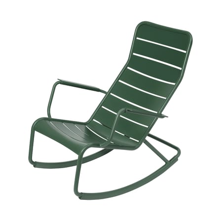 Rocking chair Luxembourg métal vert / Aluminium - Fermob
