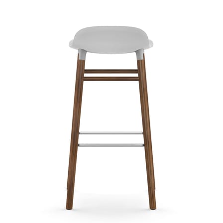 Sgabello bar Form - / H 75 cm - Gambe in noce di Normann Copenhagen