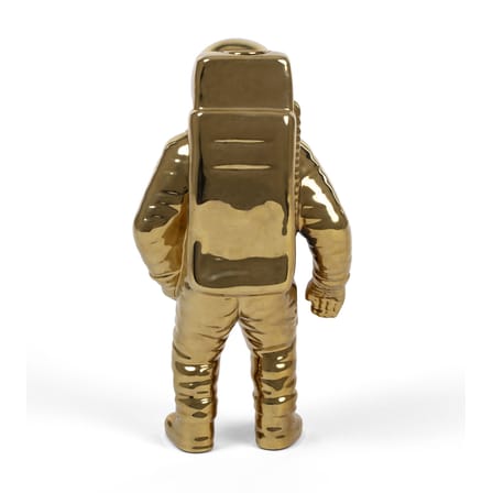 Soliflore Cosmic Diner Starman céramique or métal / H 28 cm - Seletti