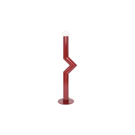 Stehleuchte Déviation Simple by Axel Chay metall rot / H 120 cm - Exklusiv - Axel Chay