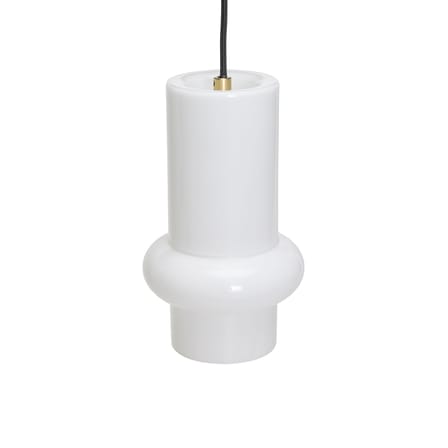 Suspension Pilule Pendule Down verre blanc / Ø 15 x H 25 cm - HÜBSCH