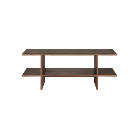 Console basse Kabuki bois marron / Table basse - 103 x 30 x H 40 cm / Teck massif - Ethnicraft