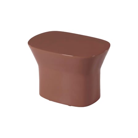 Table d'appoint Egadi / 33 x 50 cm x H 33 cm, ciment émaillé - Unopiu