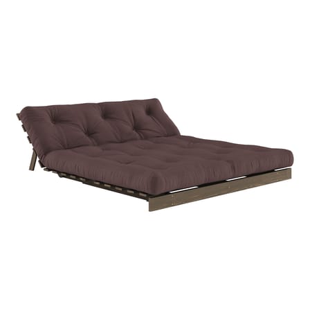 Canapé convertible Roots / L 160 cm - 3 positions / Structure marron - KARUP DESIGN