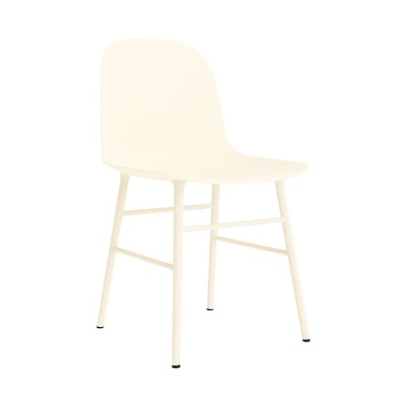 Chaise Form plastique beige / Pieds métal - Normann Copenhagen
