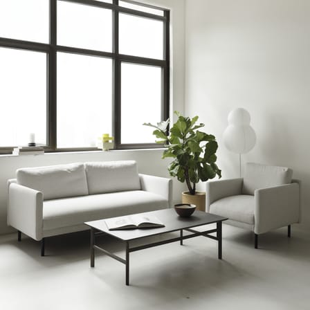 Fauteuil rembourré Rar tissu blanc - Normann Copenhagen
