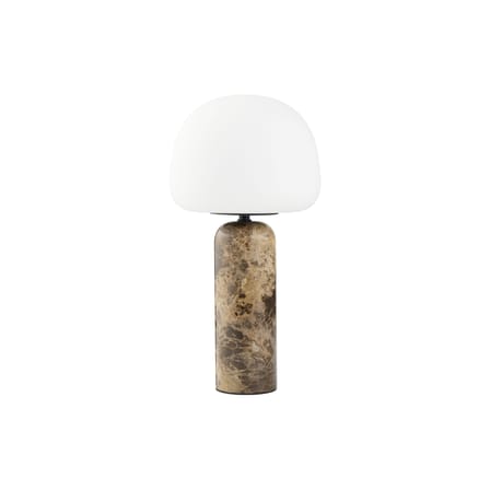 Lampe de table Kin LED marbre marron / Ø 20 x H 40 cm - Northern 