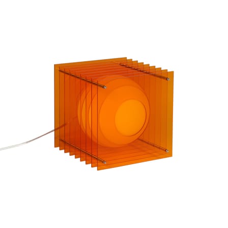 Lampe de table Lop Big Square plastique orange / Lauréat Archiproducts Design Award - BANG