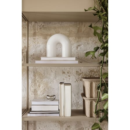 Lampe de table Vuelta LED verre blanc / L 21 x H 21 cm - Ferm Living