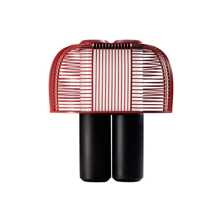 Lampe de table Yasuke métal rouge / L 39,5 x H 43 cm - DCW éditions