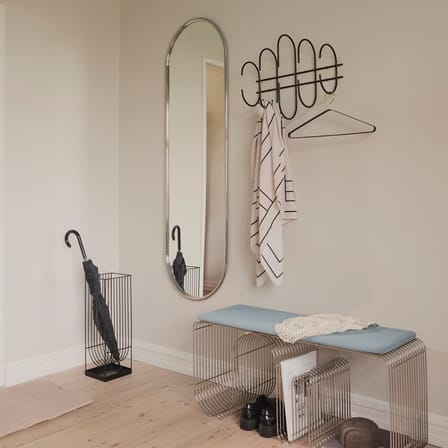 Miroir mural Angui Tall métal argent / 50 x 160 cm - AYTM