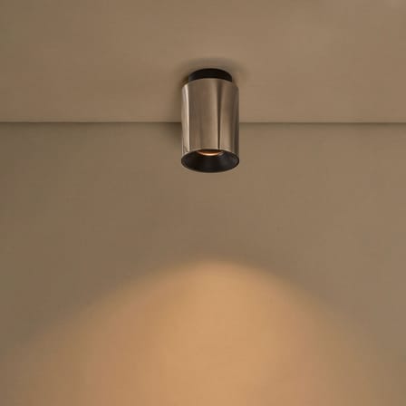 Plafonnier Tobo C85 métal / Ø 8,5 x H 13 cm - DCW éditions