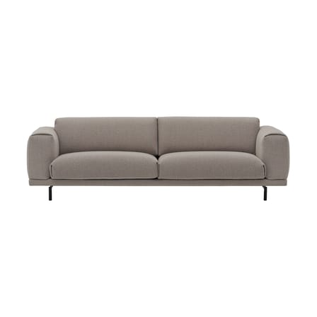Canapé droit Rest tissu beige / 3,5 places - L 260 cm - Muuto