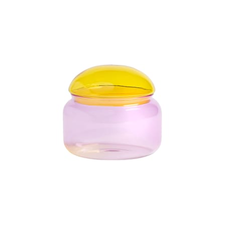 Scatola Puffy vetro multicolore / Ø 13.5 x H 12 cm - Vetro - & klevering