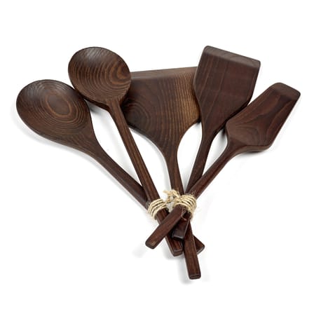 Set ustensiles de cuisine Pure bois naturel / 5 pièces - Serax