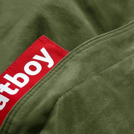 Sitzkissen Original Slim Velvet textil grün / Recycelter Velours - 155 x 120 cm - Fatboy