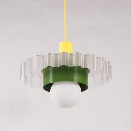 Suspension Gigi n°3 / Ø 28 x H 14,5 cm - Plastique recyclé / Fabriqué en France - Warren & Laetitia