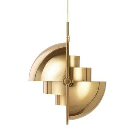 Suspension Multi-Lite Large métal or / Ø 36 cm - Modulable & orientable / Réédition 1972 - Gubi