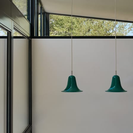 Suspension Pantop métal vert / Ø 23 cm - Verner Panton (1980) - Verpan