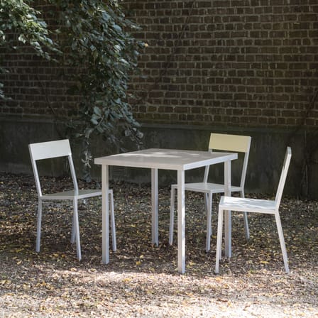 Table carrée Alu table métal beige / 85 x 85 cm - (indoor/outdoor) - valerie objects
