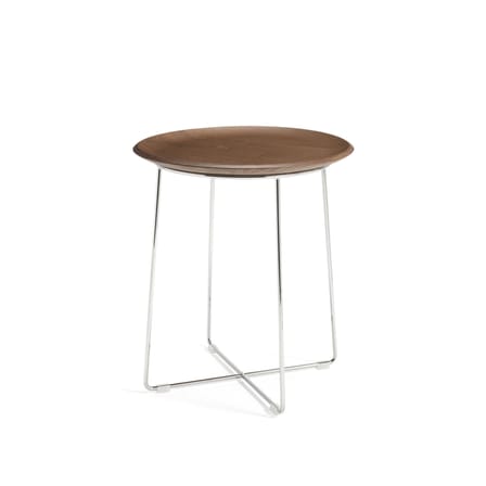 Table d'appoint AL WOOD bois naturel / Bois moulé - Ø 40 x H 45,5 cm - Kartell