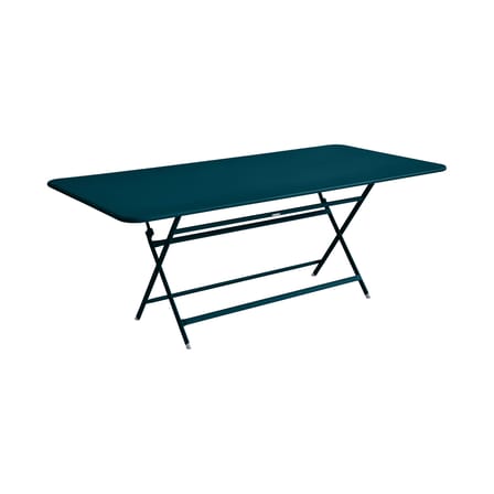 Table pliante Caractère métal bleu / 90 x 190 cm - 8 à 10 personnes - Fermob