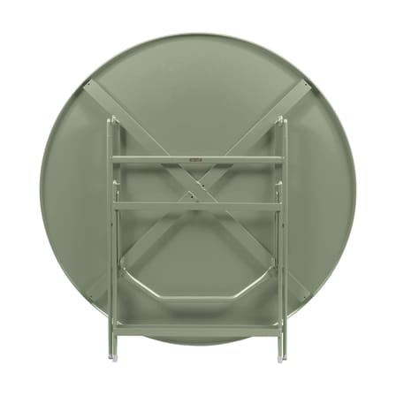 Table pliante Caractère métal vert / Ø 128 cm / 7 personnes - Fermob