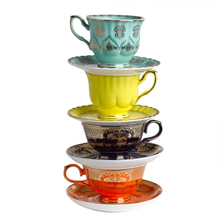 Set de 4 tasses à thé + soucoupes Grandpa - Pols Potten
